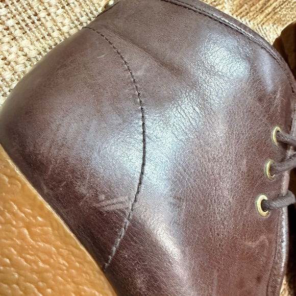 Michael Kors leather bootie wedge, brown size 9.5 - Picture 11 of 12